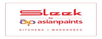 sleek modular kitchen by asian paints