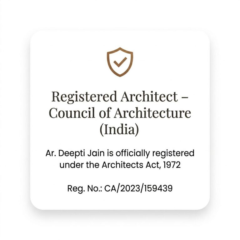 Deepti Jain - Council of Architecture